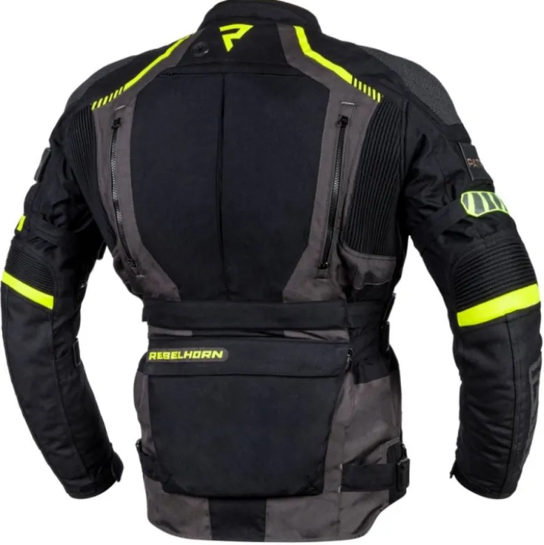 Giacca In Tessuto Rebelhorn Patrol Nero Giallo Fluo