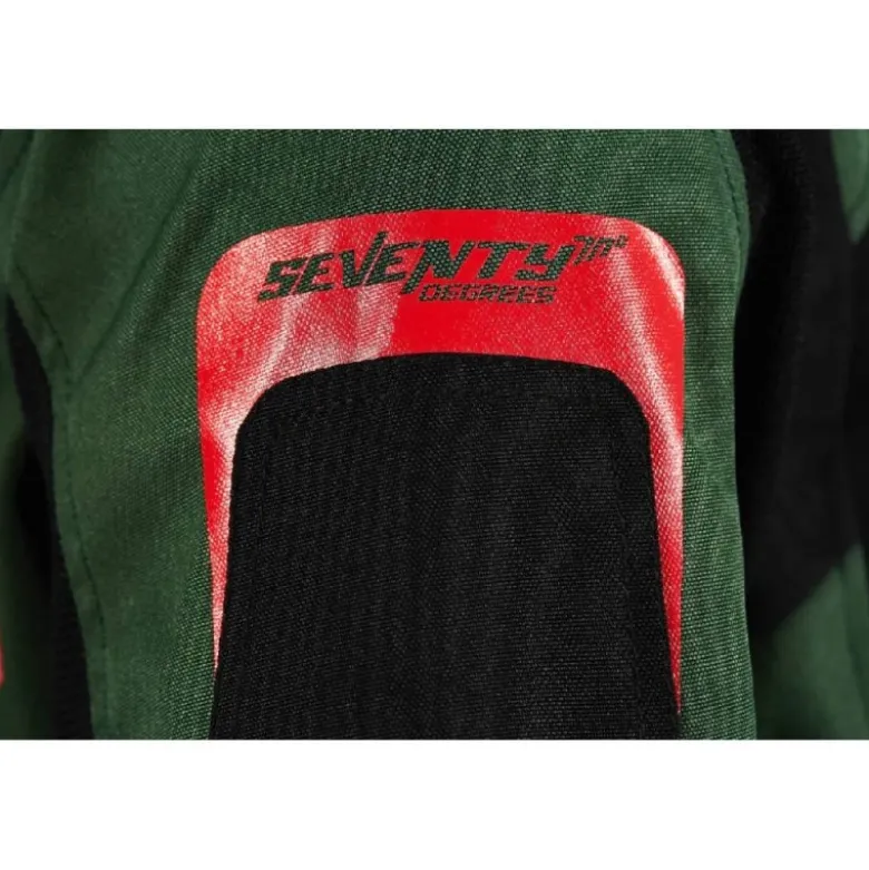 Giacca In Tessuto Seventy SD-JT66 Sahara Verde Militare Rosso