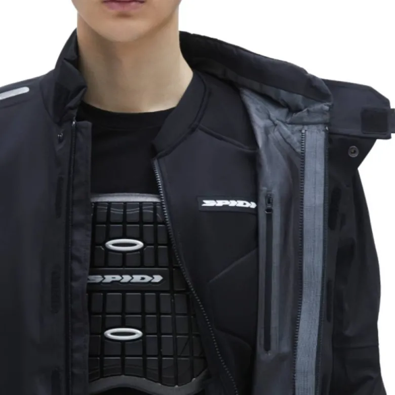 Giacca in Tessuto Spidi Armored Jacket Nero
