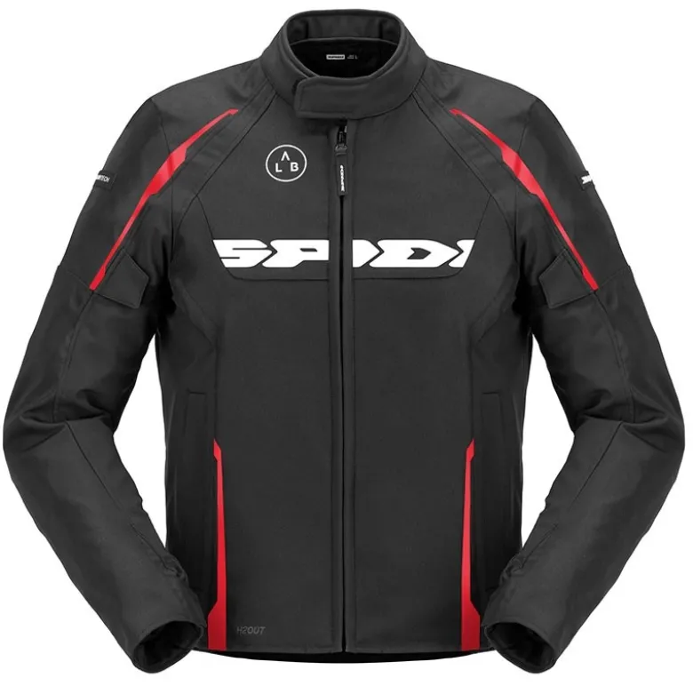 Giacca in Tessuto Spidi Dragon H2Out Nero Rosso