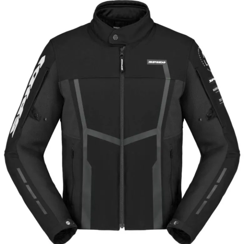 Giacca In Tessuto Spidi Motojoy Nero Bianco
