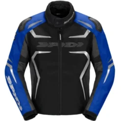 Giacca in Tessuto Spidi Race-Evo H2Out Nero Blu Silver