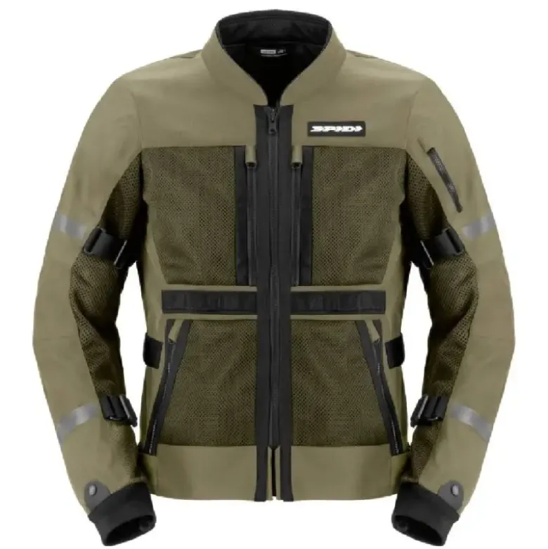 Giacca in Tessuto Spidi Tech Armor 2 Verde Militare