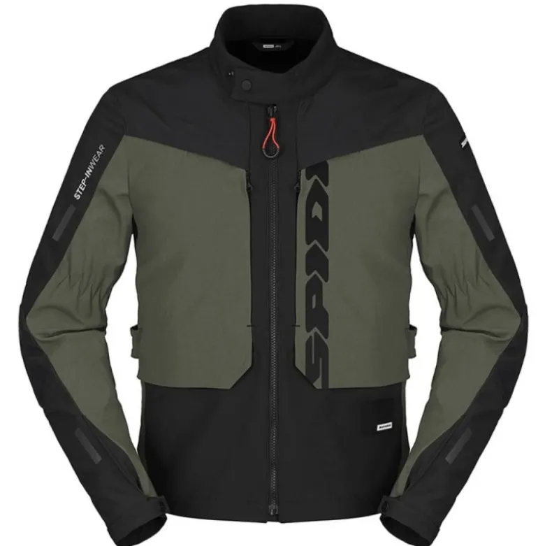 Giacca In Tessuto Spidi Terran Verde Militare