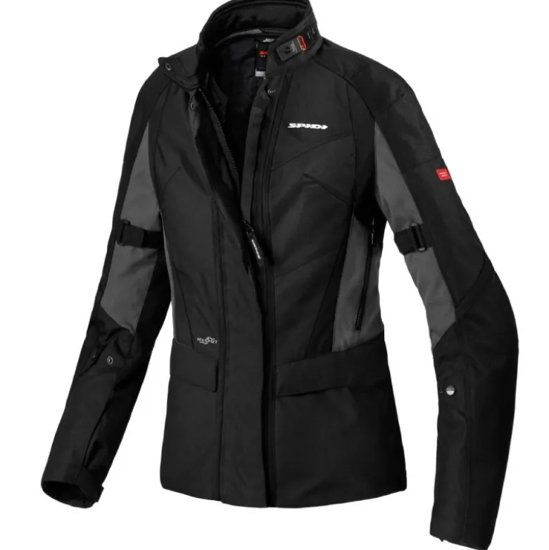 Giacche Donna In Tessuto Spidi H2Out Traveler 2 Curvy Lady Nero/Ardesia