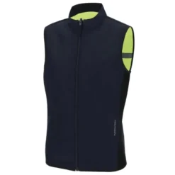 Gilet In Tessuto Antivento Tucano Urbano Nano Switch Gilet Blu Scuro Giallo Fluo
