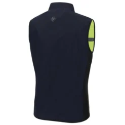 Gilet In Tessuto Antivento Tucano Urbano Nano Switch Gilet Blu Scuro Giallo Fluo