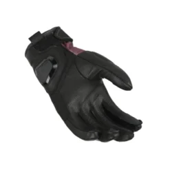 Guanti Donna In Pelle E Tessuto Macna Haros 2.0 Nero Rosso
