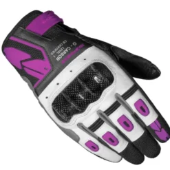 Guanti Donna In Pelle G-Carbon Lady Nero Fucsia
