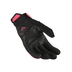 Guanti Donna In Pelle Macna Obtain Leather Nero Rosa