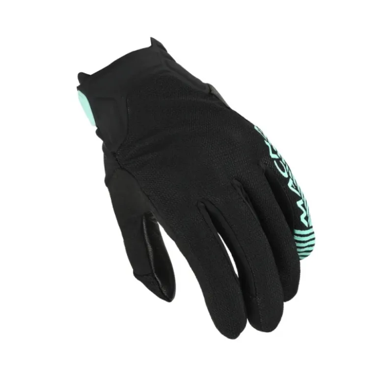 Guanti Donna In Pelle Macna Obtain Leather Nero Verde