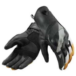Guanti Donna In Pelle Revit Redhill Ladies Nero Giallo Ocra