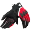 Guanti Donna In Tessuto Revit Veloz Ladies Nero Rosso