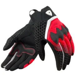 Guanti Donna In Tessuto Revit Veloz Ladies Nero Rosso