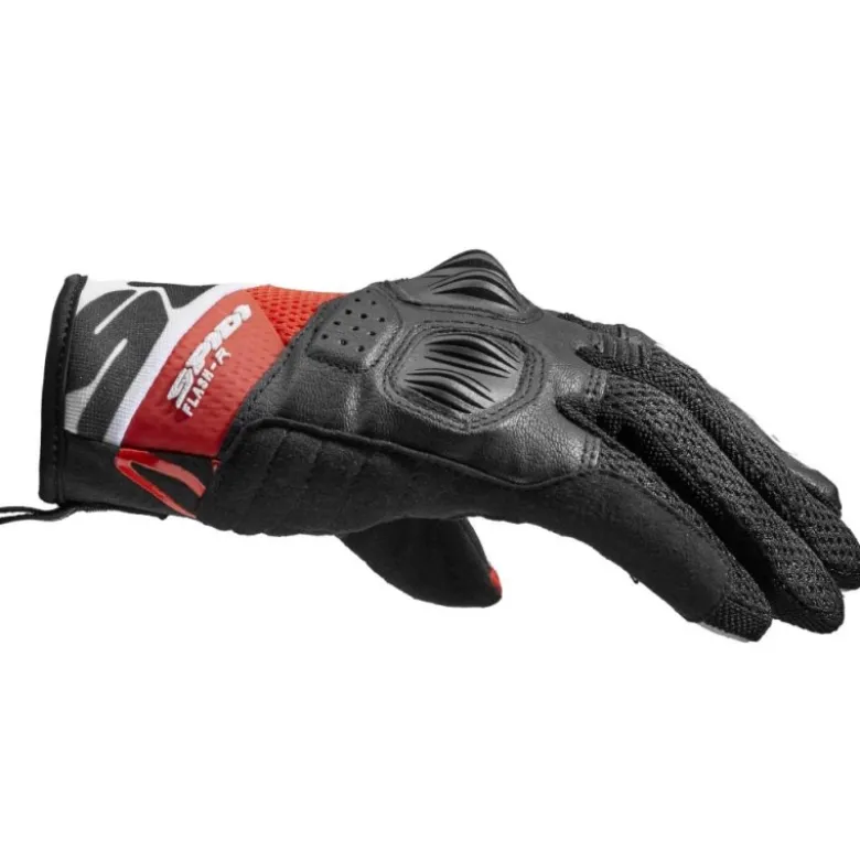 Guanti Donna In Tessuto Spidi Flash-R Evo Lady Rosso