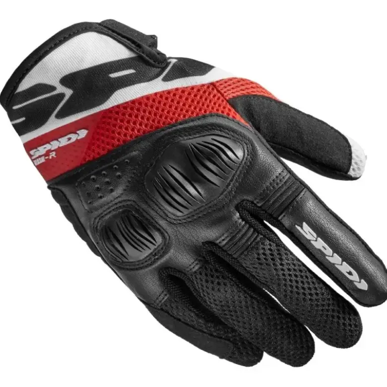 Guanti Donna In Tessuto Spidi Flash-R Evo Lady Rosso