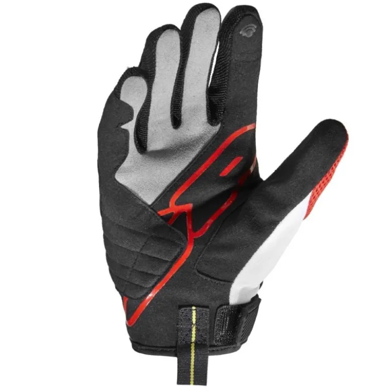 Guanti Donna In Tessuto Spidi Flash-R Evo Lady Rosso