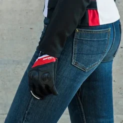 Guanti Donna In Tessuto Spidi Flash-R Evo Lady Rosso