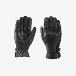 Guanti In Pelle Blauer Combo Nero
