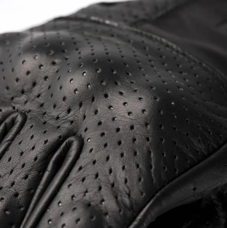 Guanti In Pelle Blauer Combo Nero