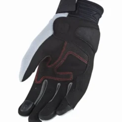 Guanti in Pelle e Tessuto Donna Ls2 All Terrain Grigio Rosso