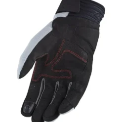 Guanti in Pelle e Tessuto Ls2 All Terrain Grigio Rosso