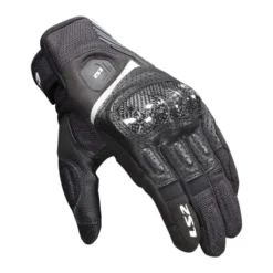 Guanti In Pelle E Tessuto LS2 Atom Nero