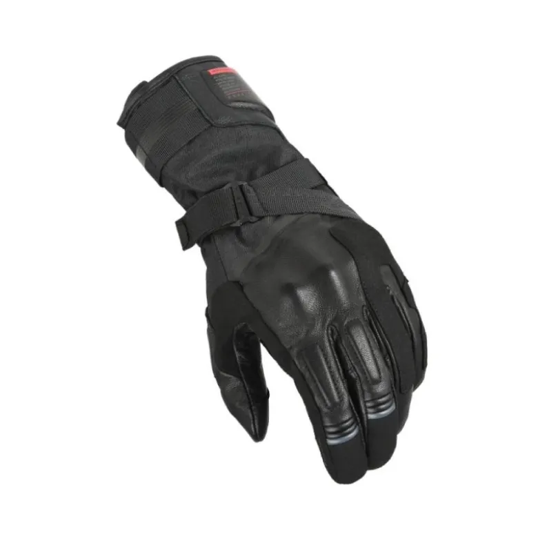 Guanti In Pelle E Tessuto Macna Argos Rtx Nero