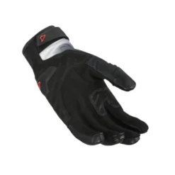 Guanti In Pelle E Tessuto Macna Jugo 2.0 Nero Rosso