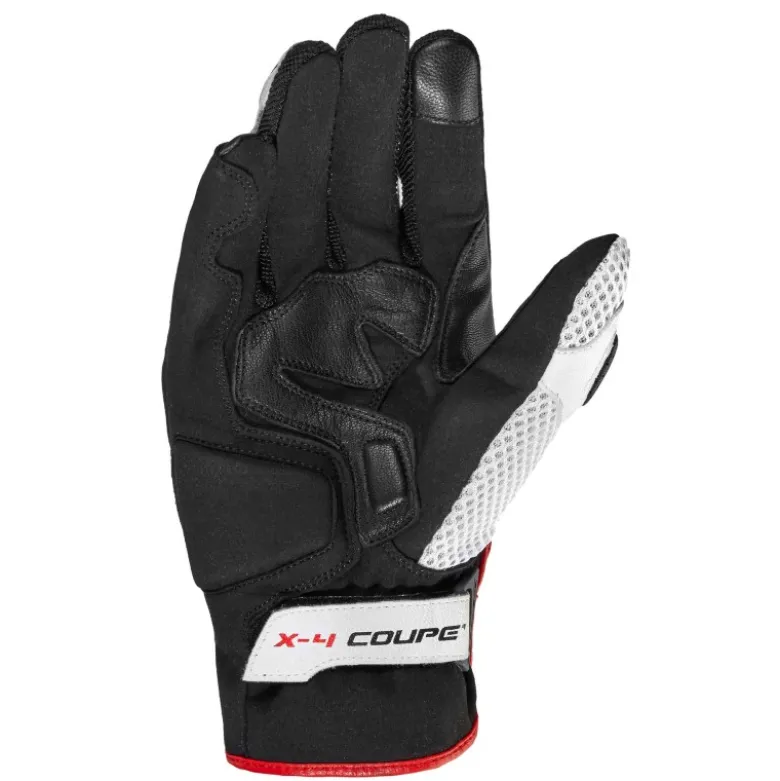 Guanti In Pelle e Tessuto Spidi X4 Coupe' Rosso