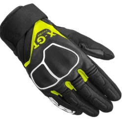 Guanti In Pelle E Tessuto Spidi X-Gt Nero Giallo Fluo