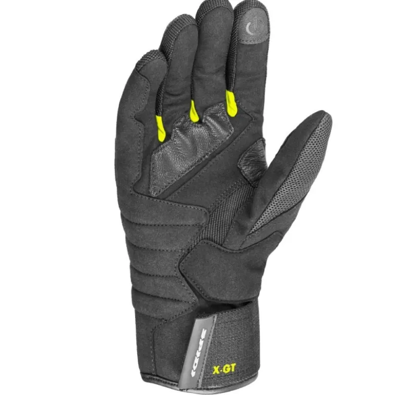 Guanti In Pelle E Tessuto Spidi X-Gt Nero Giallo Fluo
