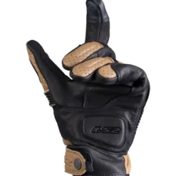 Guanti in Pelle Ls2 Duster Tabacco Nero