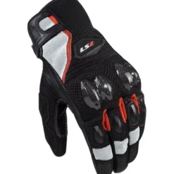 Guanti In Pelle Ls2 Spark II Air Nero Rosso Bianco