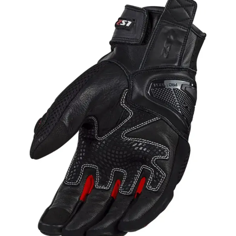 Guanti In Pelle Ls2 Spark II Air Nero Rosso Bianco