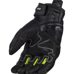 Guanti In Pelle Ls2 Spark II Nero H-V Giallo