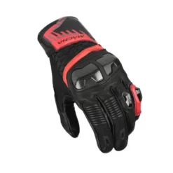 Guanti in Pelle Macna Chizu Nero Rosso