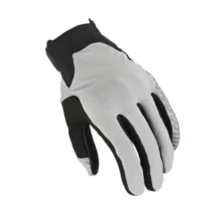 Guanti in Pelle Macna Obtain Leather Grigio Nero