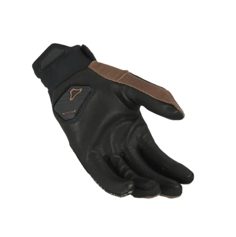Guanti in Pelle Macna Obtain Leather Nero Marrone