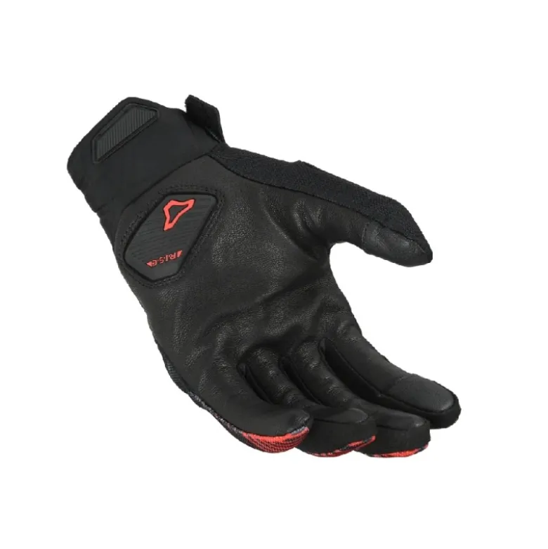 Guanti in Pelle Macna Obtain Leather Rosso Bianco
