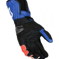 Guanti In Pelle Macna Powertrack Blu Bianco