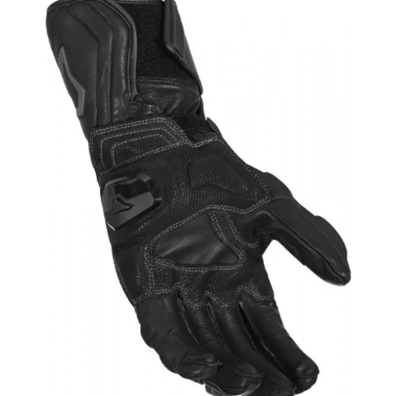 Guanti In Pelle Macna Powertrack Nero Grigio