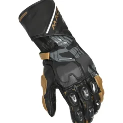 Guanti In Pelle Macna Powertrack Nero Grigio Oro