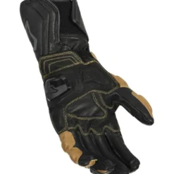 Guanti In Pelle Macna Powertrack Nero Grigio Oro