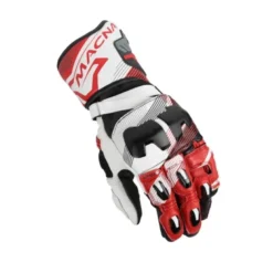 Guanti In Pelle Macna Powertrack 2.0 Nero Rosso