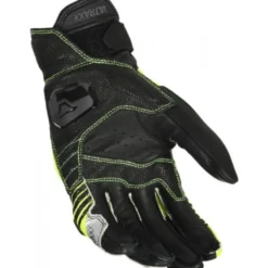 Guanti In Pelle Macna Ultraxx Nero Giallo