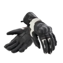 Guanti In Pelle Rebelhorn Range Nero Grigio Chiaro