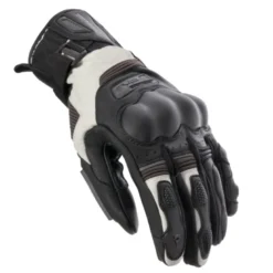 Guanti In Pelle Rebelhorn Range Nero Grigio Chiaro