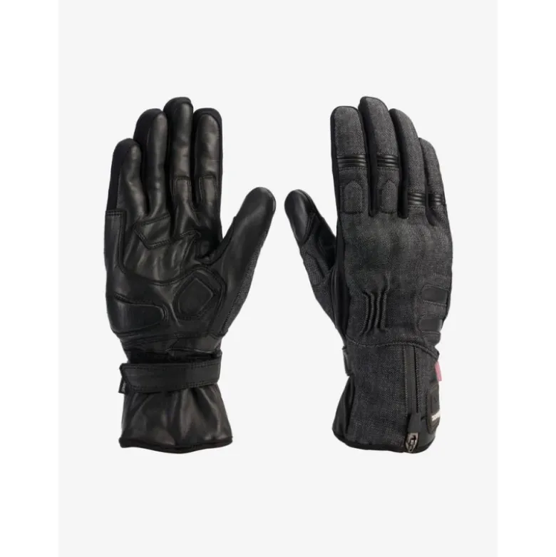 Guanti In Tessuto Blauer Union Nero