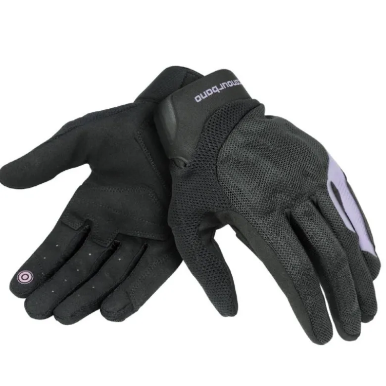 Guanti In Tessuto Donna Tucano Urbano Penna Evo Nero Lavanda